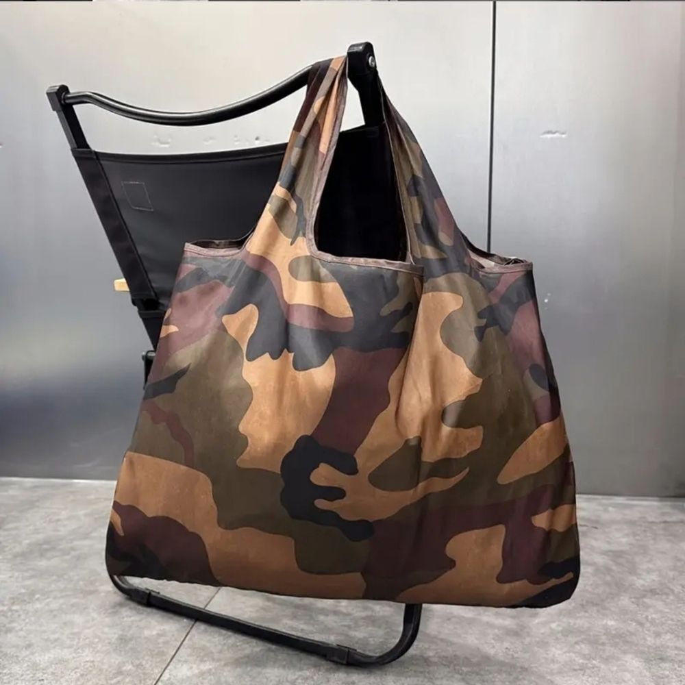 Nylon Camouflage Large Capacity Tote Bag - Portable, Foldable Eco-Friendly